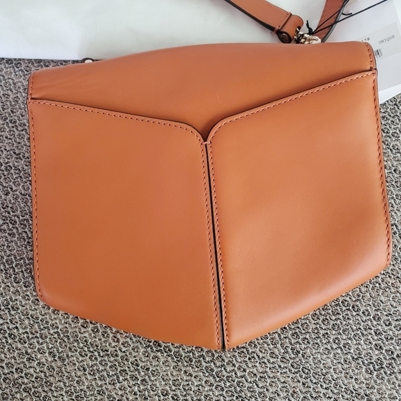 Sandro "Lou MM Curcuma" Cognac Braided Shoulder Bag - Picture 8 of 15